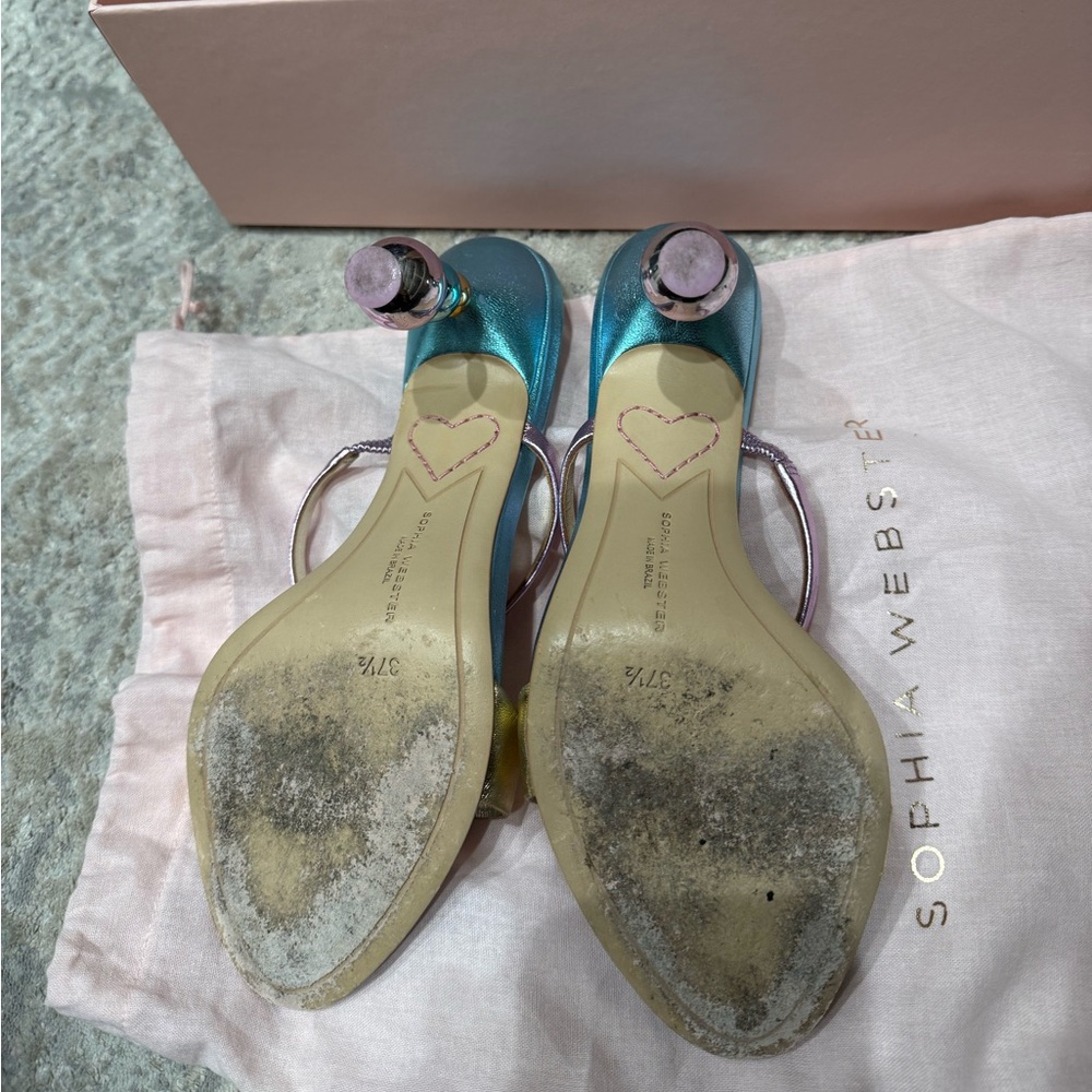 Sophia Webster Rosalind Pearl Mid Sandal (Multi Metallic) - Picture 5 of 6